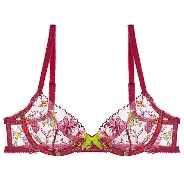 L'Agent Ffion Non-Padded Plunge Bra in pink