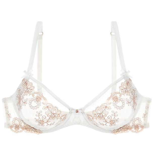 L'Agent Lusina Non Pad Plunge in white