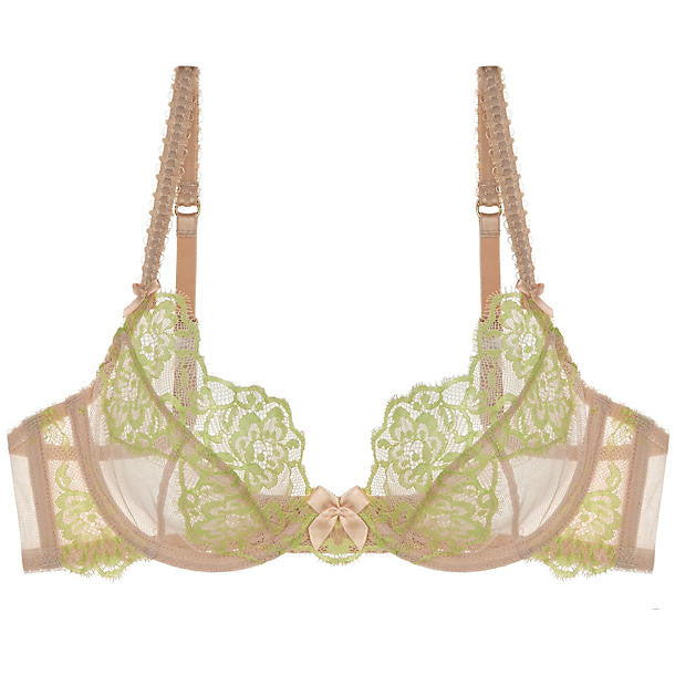 L'Agent Angelica High Apex Bra in beige