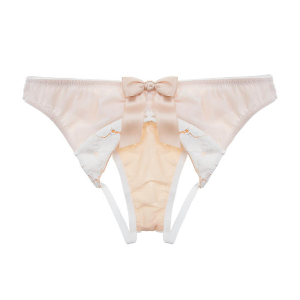 Lascivious Lucy Ouvert Brief in white
