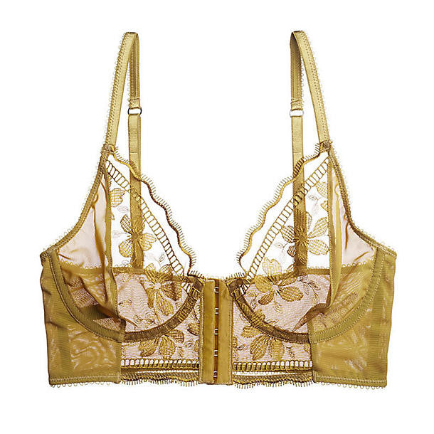 Lonely Effie Midline Underwire Bra in yellow