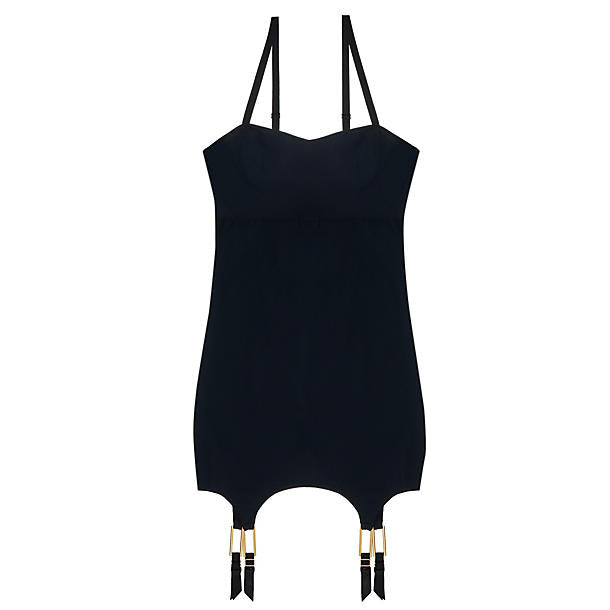 Lyn Lingerie Sea Suspender Dress in black