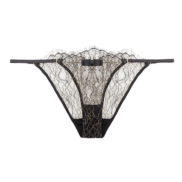 Maison Close Jardin Imperial Panty in black