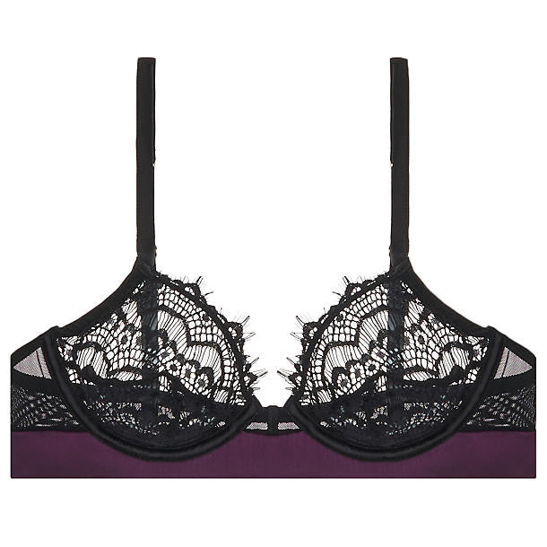 Mimi Holliday Bisou Bisou Plum Modern Bra in black