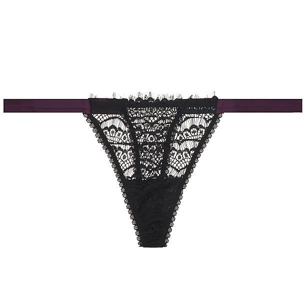 Mimi Holliday Bisou Bisou Plum Hipster Thong in black