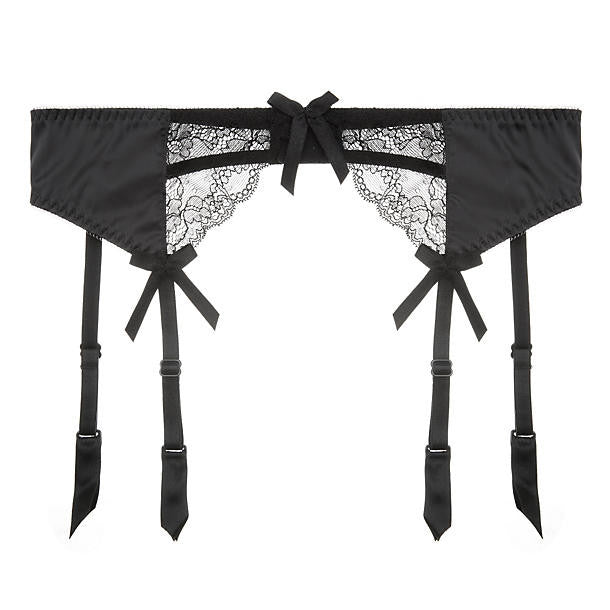 Miss Mandalay Amelie Suspender Belt in black