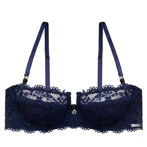 Montelle Keyhole Fantasy Balconette Bra in blue