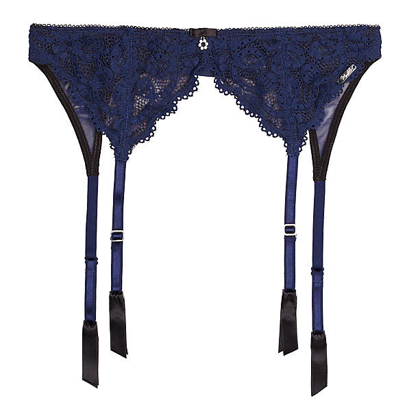 Montelle Keyhole Fantasy Garter Belt in blue