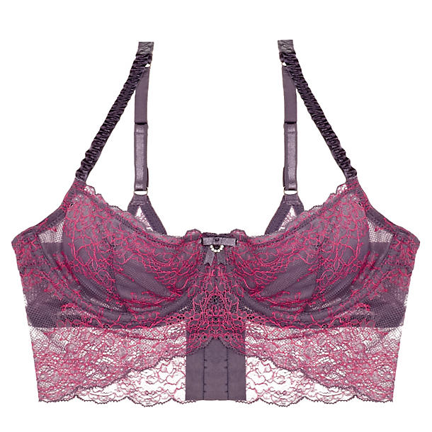 Montelle Boudoir Glamour Longline Bra in pink