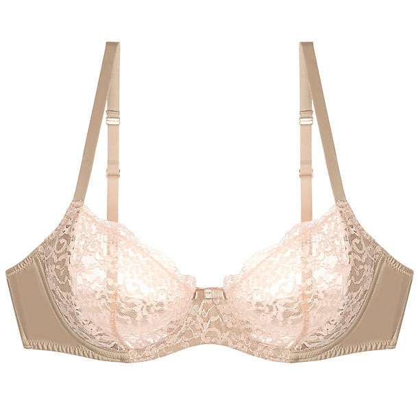 Myla Heritage Silk Balcony Bra in pink