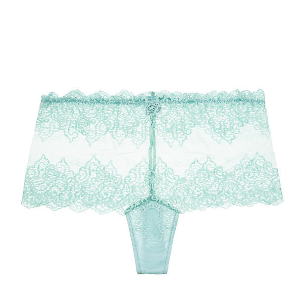 Only Hearts So Fine with Lace Cheeky Brief in green