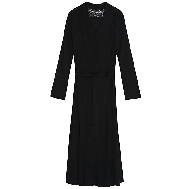 Only Hearts Venice Long Robe in black