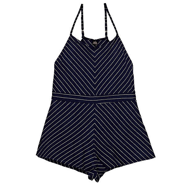 Only Hearts Denim Stripe Playsuit in blue