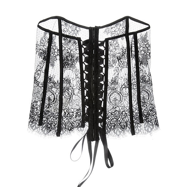 Salua Lace Corset in black