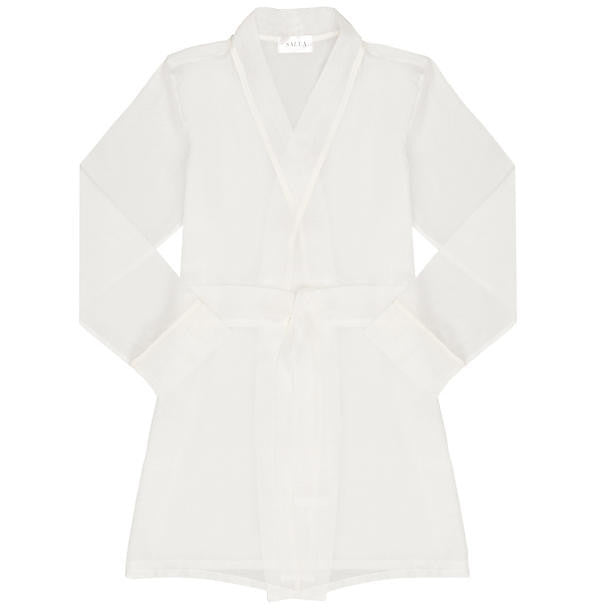Salua Classic Robe in white