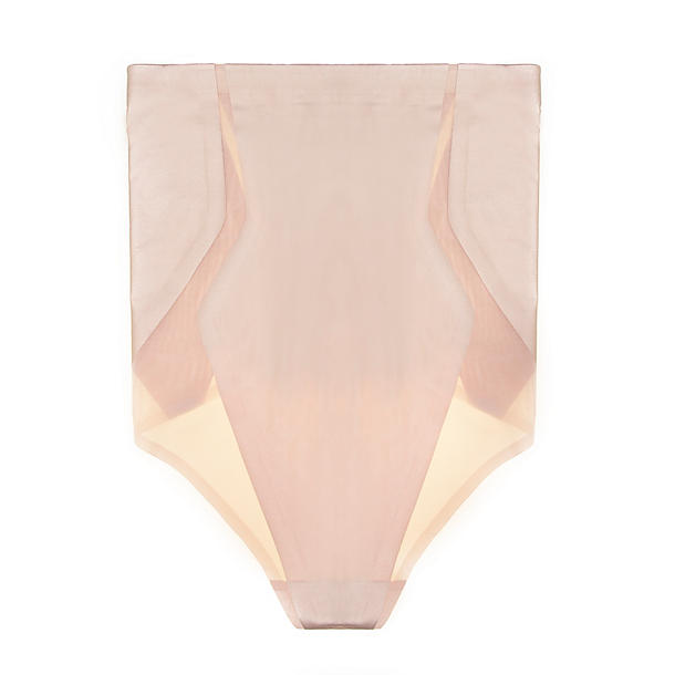 Spanx Haute Contour High-Waisted Thong in beige