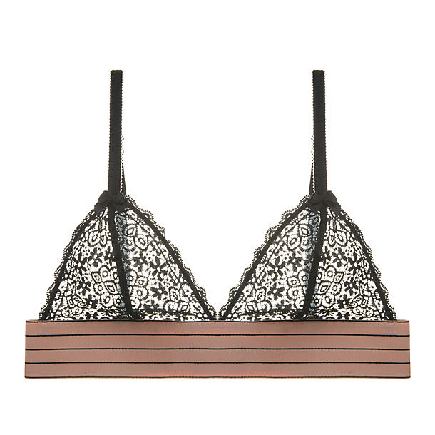 Stella McCartney Millie Drawing Soft Cup Bra in black