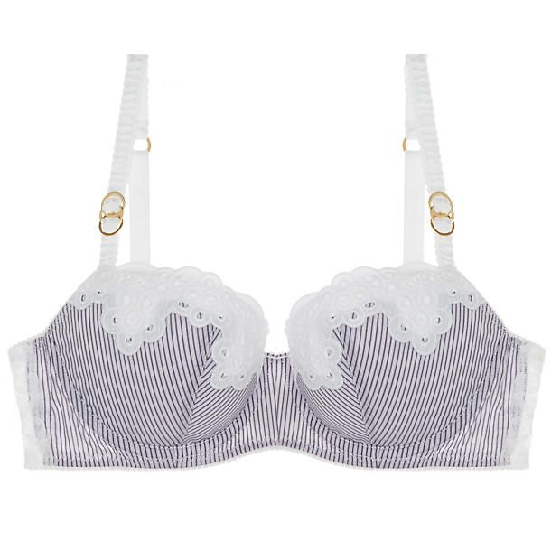 Stella McCartney Marie Skipping Contour Balconette Bra in blue