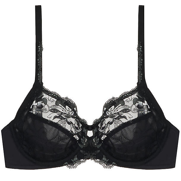 Triumph Modern Bloom Underwire Bra in black