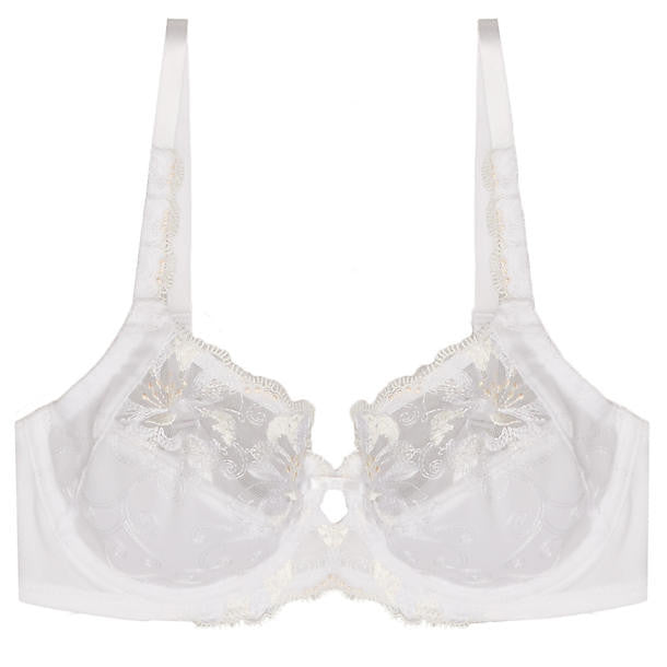 Triumph Modern Bloom Underwire Bra in white