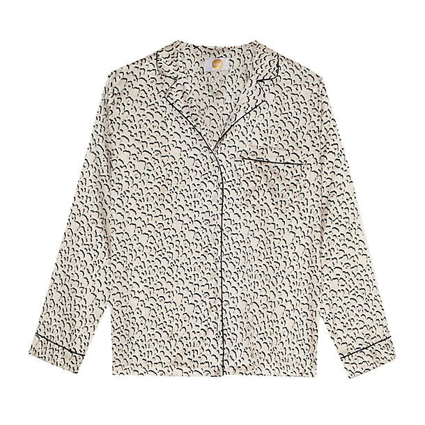 Yolke Leopard Shirt in white
